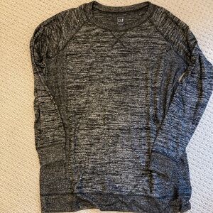 EUC Gap L gray maternity and nursing sweater